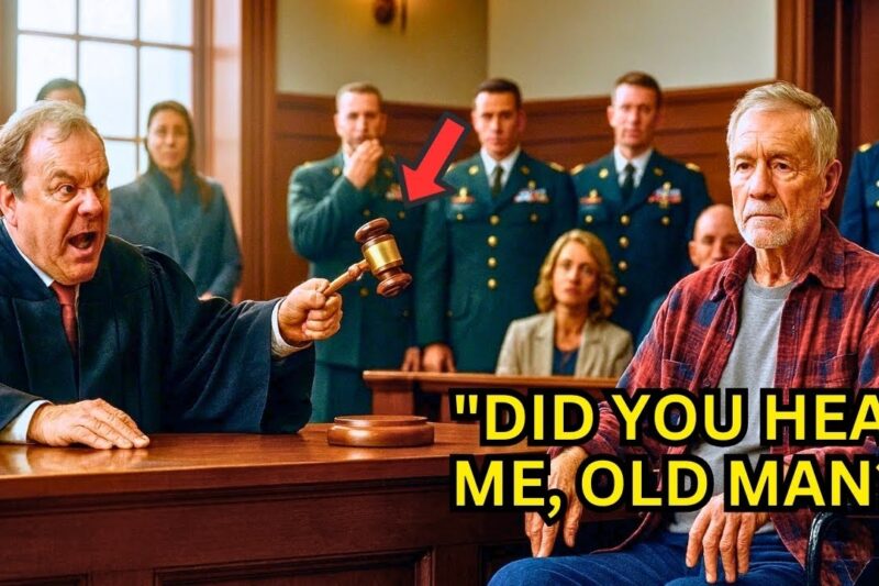 Judge Ordered a Disabled Veteran to Take Off His Medal — Then Froze When the General Walked In 