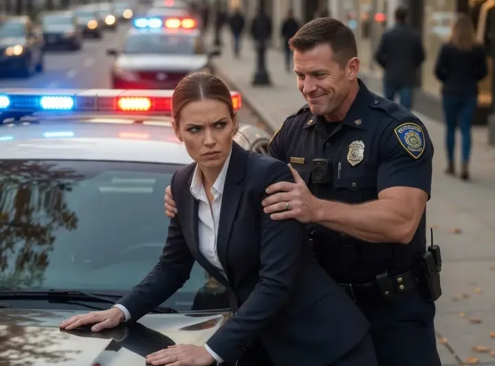 A Cop Forced A Woman Onto His Patrol Car — Then She Said Five Words That Ruined Him