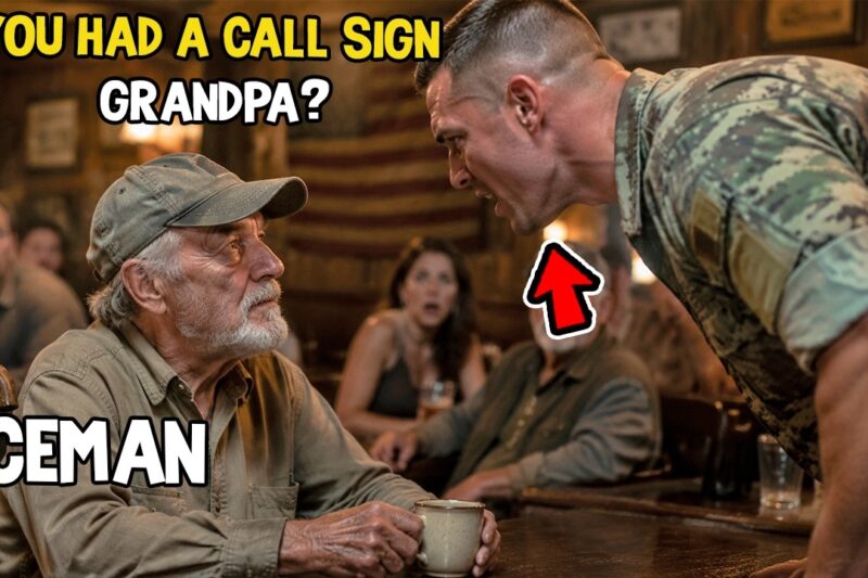 The Biggest Marine in the Bar Asked the Quiet Old Man His Call Sign — “Iceman” Froze the Room