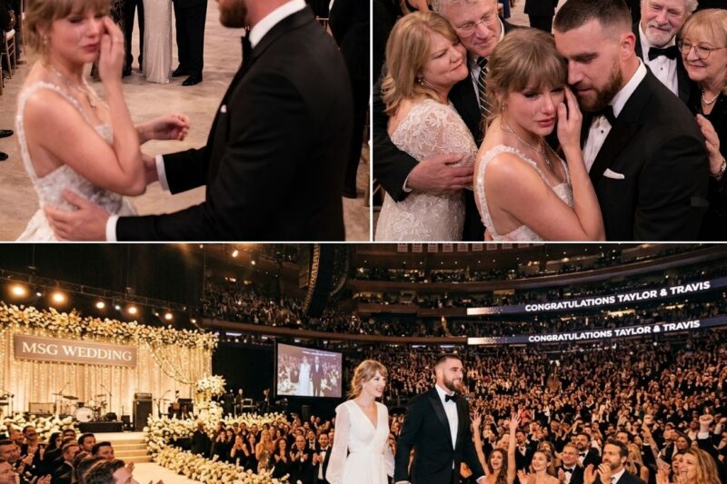Never-Before-Seen Clip: Taylor and Travis Cry as Their Parents Step Forward for a Heartbreakingly Beautiful Wedding Embrace