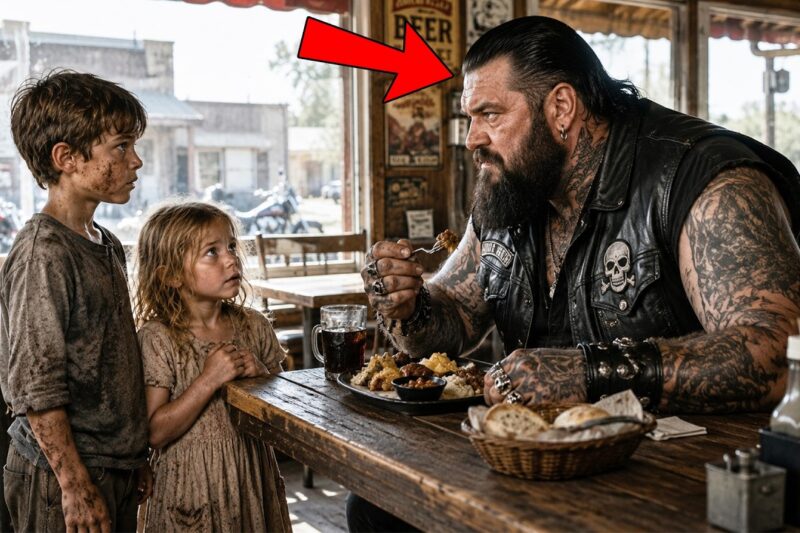 “Sir… Could We Have Some Leftovers” the Kids Asked — The Biker’s Response Shocked Everyone
