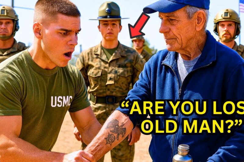 Just a Quiet Old Man at the US Marines Training Camp — Until a Recruit Spotted His Tattoo and Froze 