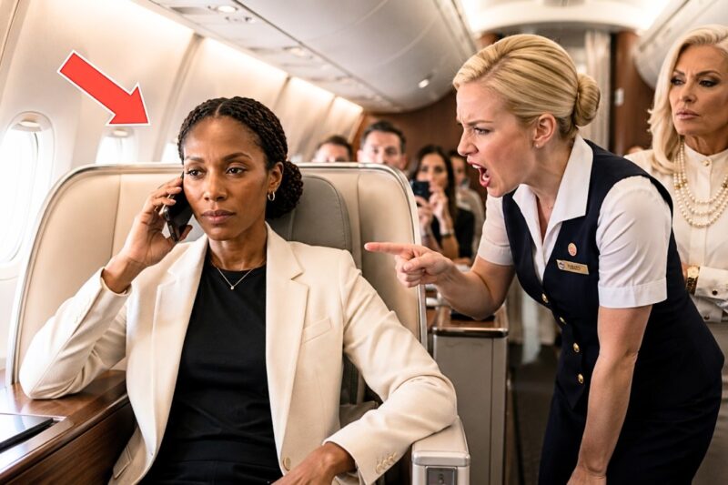 Black CEO Removed From Her Assigned VIP Seat to Accommodate a White Passenger After a Quiet But Humiliating Dispute With Cabin Crew, Leaving Onlookers Confused as the Situation Escalates in Tension and Unequal Treatment Becomes Impossible to Ignore, Only for Everything to Change Within Minutes When the Airline’s Highest-Level Authority Intervenes Following a Rapid Internal Review Triggered Mid-Flight, Resulting in Immediate Terminations of the Entire Onboard Crew and a Complete Reversal of Authority That Stuns Every Passenger, Exposes Deep Operational Failures, and Turns a Seemingly Small Seating Dispute Into a Corporate Crisis That Rewrites the Rules of Power, Accountability, and Reputation in an Instant
