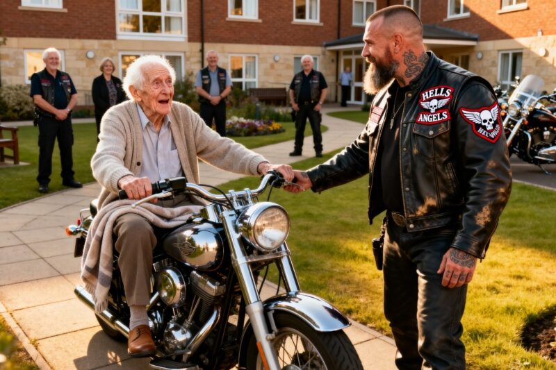 A Lonely Care Home Resident Kept Talking About His Old Motorcycle… Then 20 Hells Angels Showed Up
