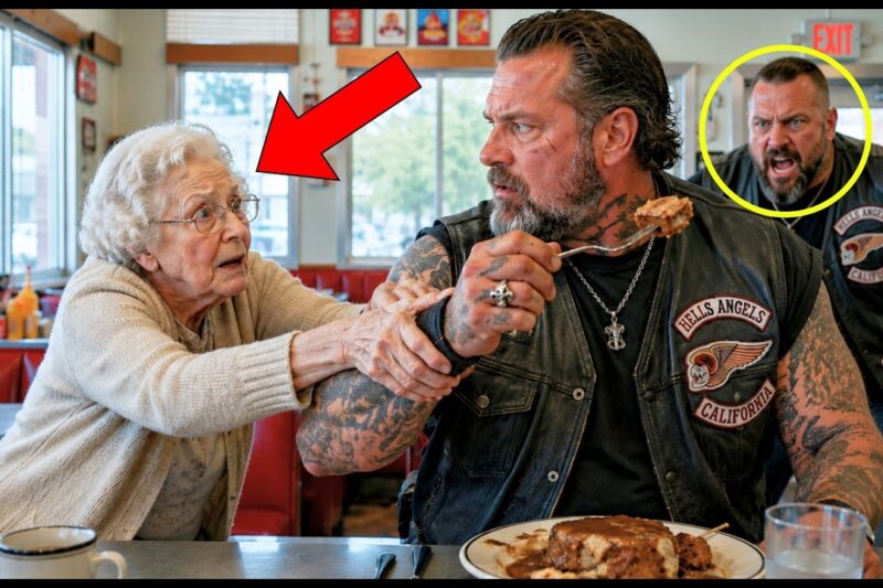 “Don’t Eat That,” the 83-Year-Old Whispered—The Biker’s Reaction Shocked the Town