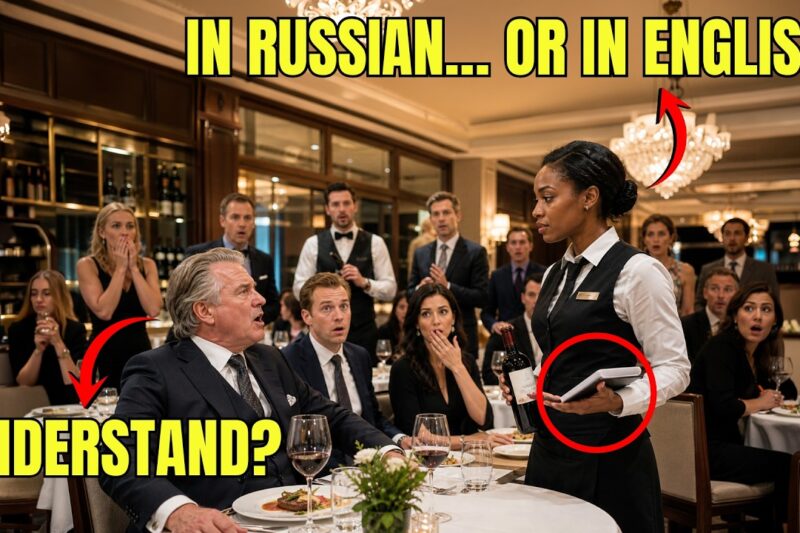 Billionaire Used Russian to Insult Black Waitress — Entire Restaurant Erupted When She Responded
