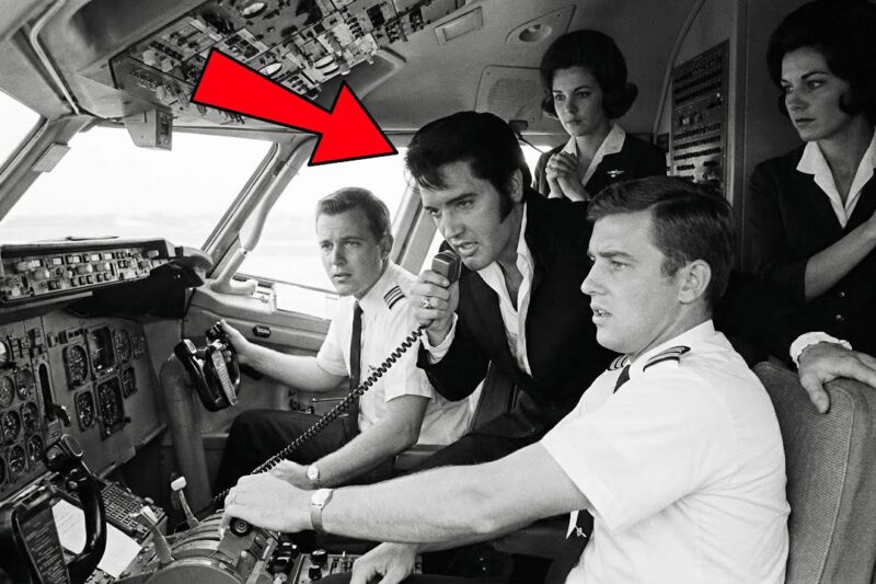 Elvis’s Plane Lost Engine at 30,000 feet — He Grabbed Microphone and What He Said SAVED 80 Lives