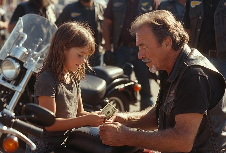 Little Girl Taped $1 to a Hells Angels Bike—Then the Biker Changed Her Entire Life 