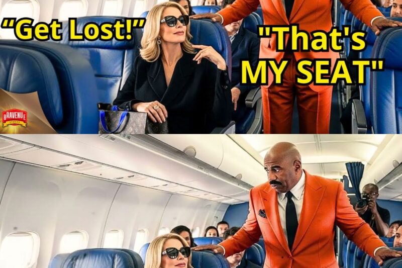 White Woman Takes Steve Harvey ‘s Seat – Then Discovers He Owns the Entire Airline 