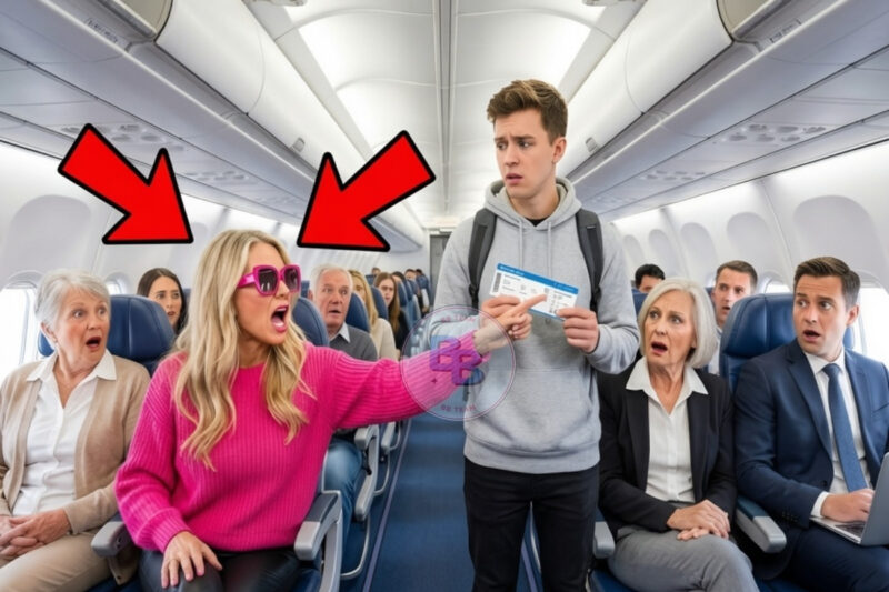 “Karen STOLE My Airplane Seat—But the Flight Attendant Shut Her Down!”
