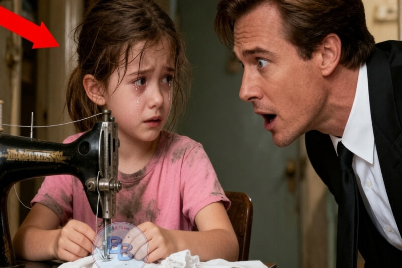 Millionaire Came to Fire an Employee—Then Found a Feverish Girl Sewing…