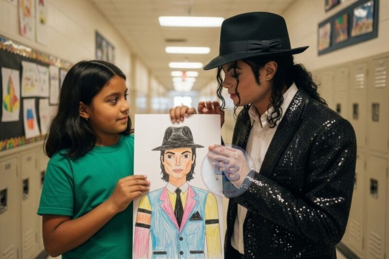 7 Year Old Girl Gave Michael Jackson a Drawing in 1991 — What He Wrote on the Back Changed Her Life