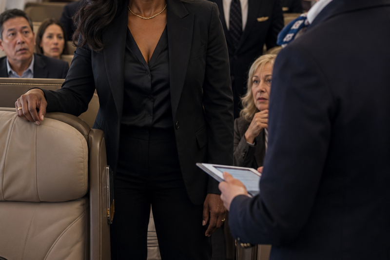 Black Woman Refused First-Class Seat — Then Halted the Entire Fleet With One Question