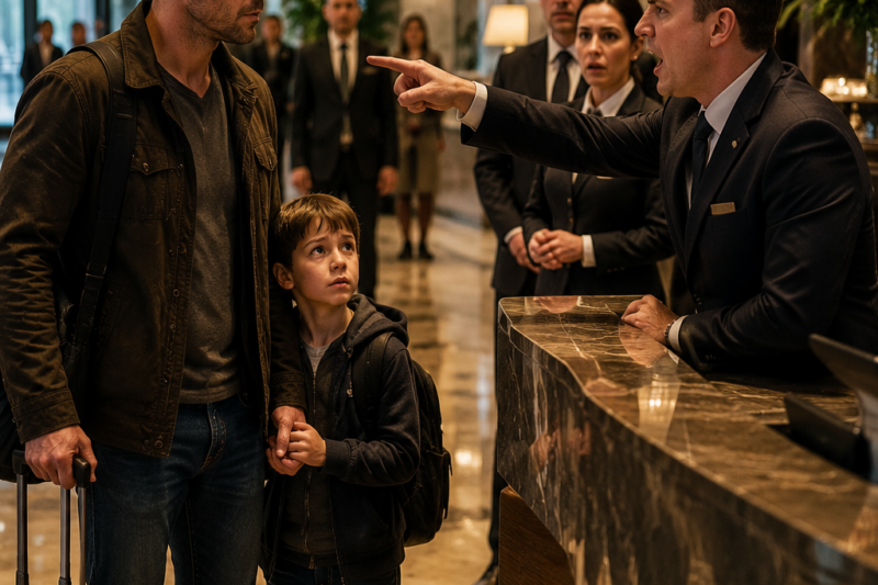 Hotel Staff Kicked Out a Single Dad — Unaware He Was Their Boss 