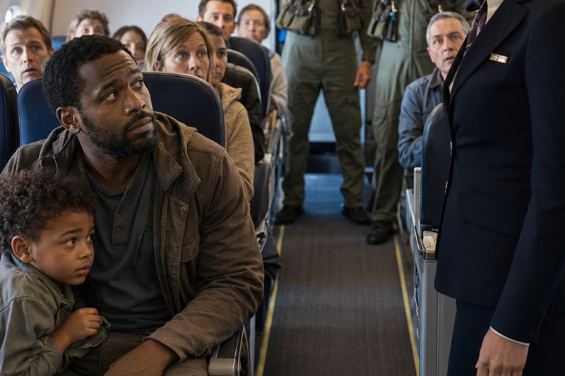 Single Dad in Seat 12F Ignored by Everyone — Until F-22 Pilots Recognized His Call Sign and Saluted