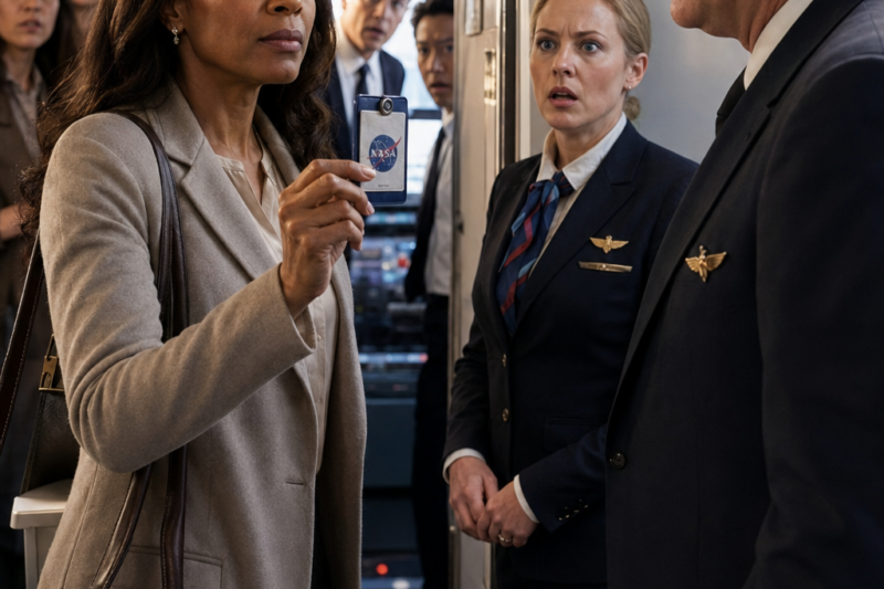 Pilot Refuses to Let Black Woman Board — Seconds Later, Her NASA ID Stuns the Cockpit 