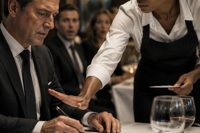 Black Waitress Stops a CEO’s Hand 2 Inches From the Signature — Her Whisper Makes Him Drop the Pe 
