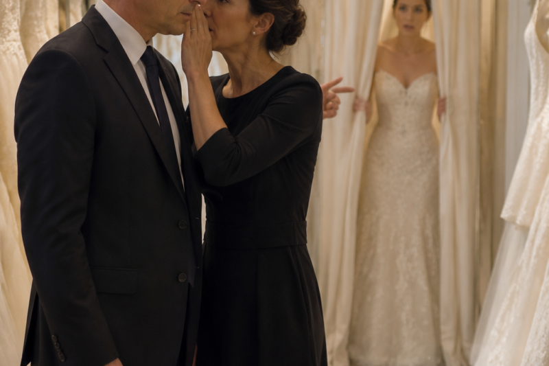 “Hide In The Fitting Room,” The Bridal Shop Owner Whispered Before The Wedding… | Calm Dad Stories 