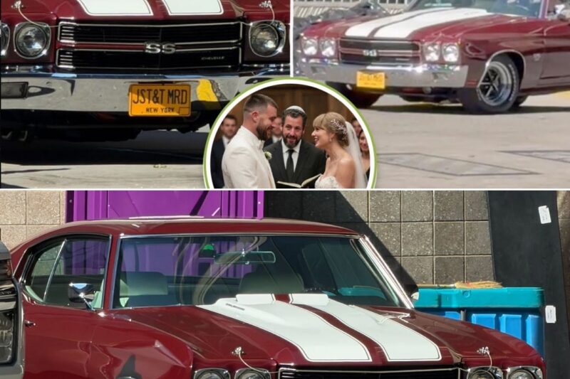 Travis Kelce Stuns Taylor Swift With A Fully Customized Getaway Car As Newlyweds Execute A Spectacular Post Wedding Escape From Madison Square Garden
