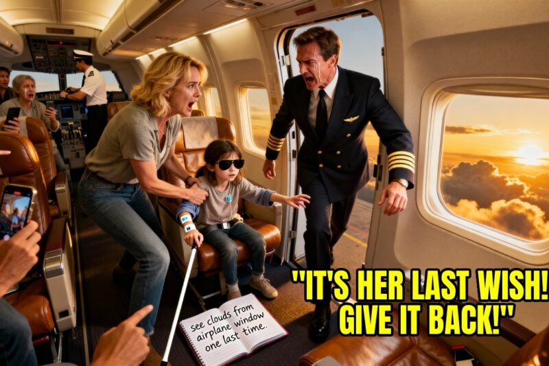 Karen Stole Blind Terminally Ill Girl’s Last Wish Seat on Flight — Unaware Dad Is Pilot