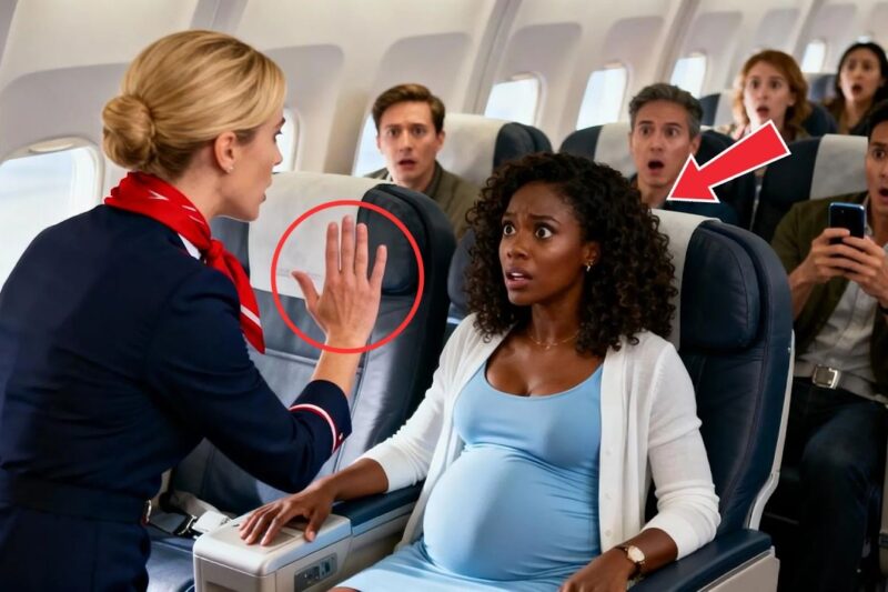 Flight Attendant Yells at Pregnant Black Woman — Seconds Later, Her Pilot Husband Steps In