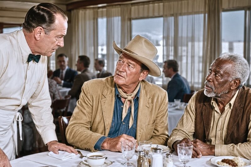 John Wayne Saw A Black Veteran Refused Service At A Texas Diner In 1959 — Then He Sat At His Table!