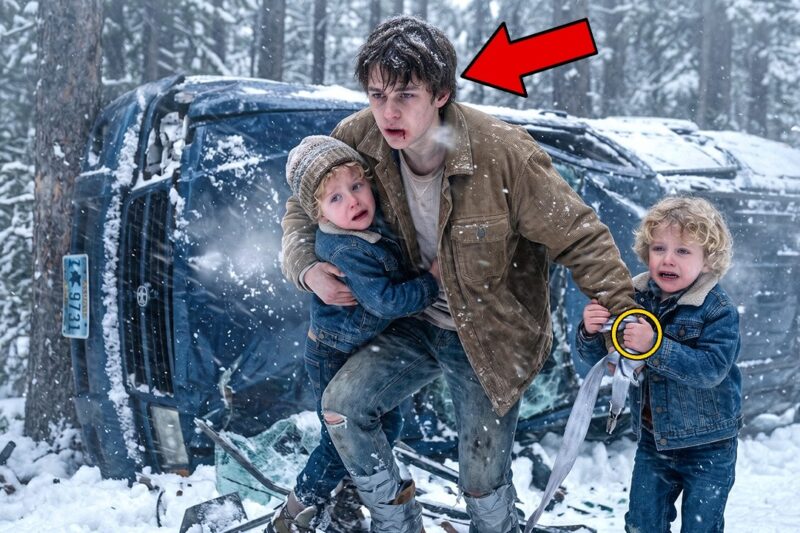 Runaway Boy Carries Bikers Twins 9 Miles In Deadly Blizzard. 700 Hells Angel Reaction Says it All.
