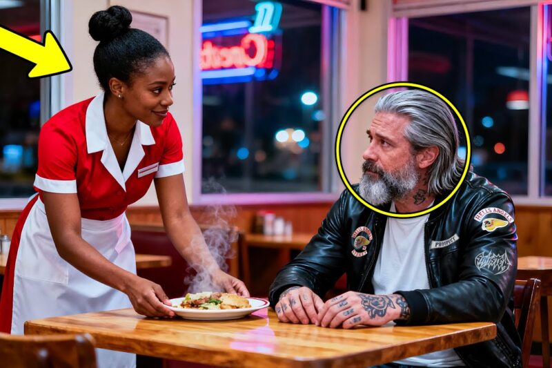 Black Waitress Helps a Biker No One Would Help, Days Later, 800 Hells Angels Show Up at Her Diner