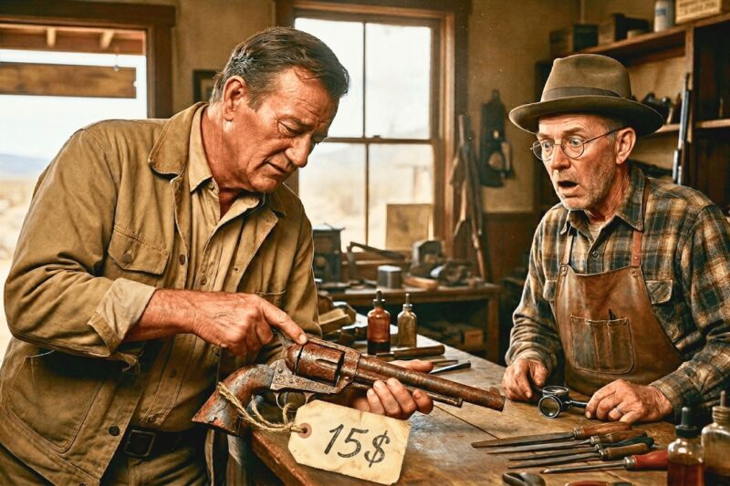 He Told John Wayne ‘That Rusty Gun Is Worth $15’ — Then Wayne Showed Him What Was Actually There