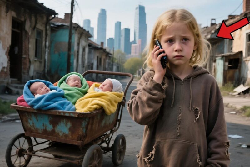 Little Girl collects scraps to raise siblings,finds phone in trash and calls A CEO answers the call