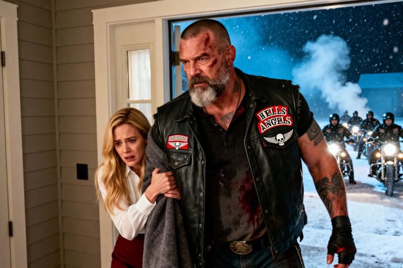 She Shelters A Freezing hells Angel , Next Morning 500 biker Stops Outside Her Door