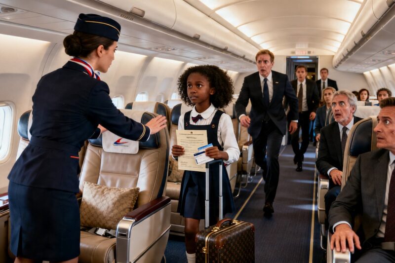 Flight Attendant Refuses to Let Black Girl Sit in First Class— She Unveils Her Shareholder Papers