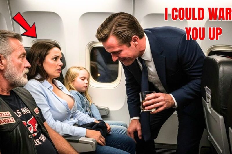  A Single Mom Was Harassed on a Flight — The Biker Next to Her Changed Everything