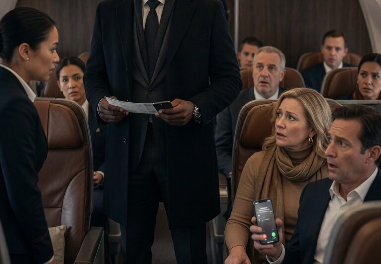 Stealing a Black CEO’s Premium Seat, Her Cruel Words Instantly Ruined Her Husband’s Empire.